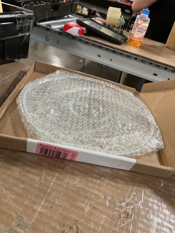 Photo 1 of [2025 Updated] BlueStars Microwave Glass Plate 10.6"/27cm - Replaces WB48X21336 BT-3112 - Compatible for Panasonic Farberware High Pointe Toshiba Haier Microwaves Ovens - Durable Y-Type Turntable Tray