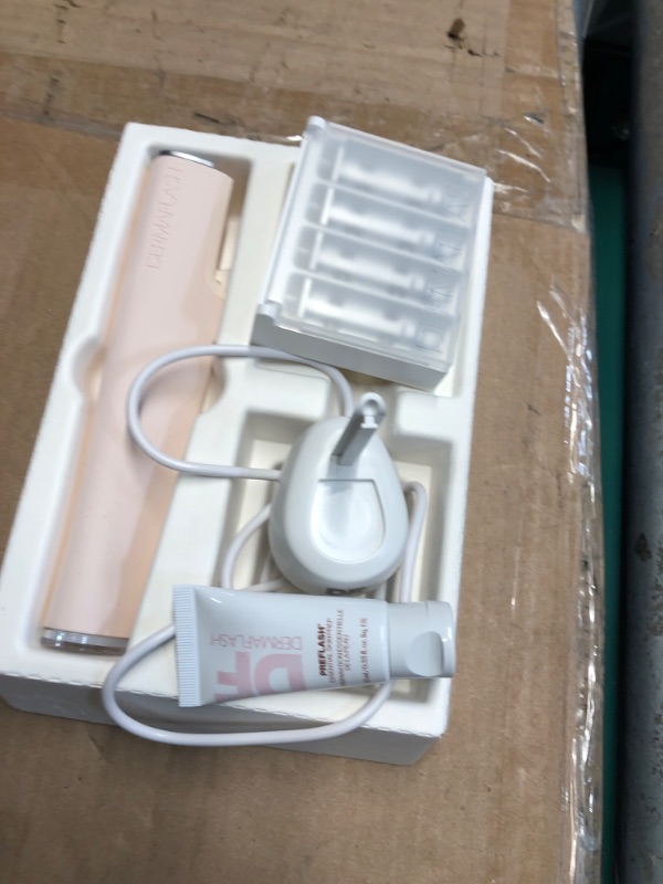 Photo 1 of (PARTS) (NOT FUNCTIONAL) DERMAFLASH LUXE+ Sonic Dermaplaning Tool for Face Peach Fuzz Removal, Anti-Aging and Exfoliation, Icy Pink