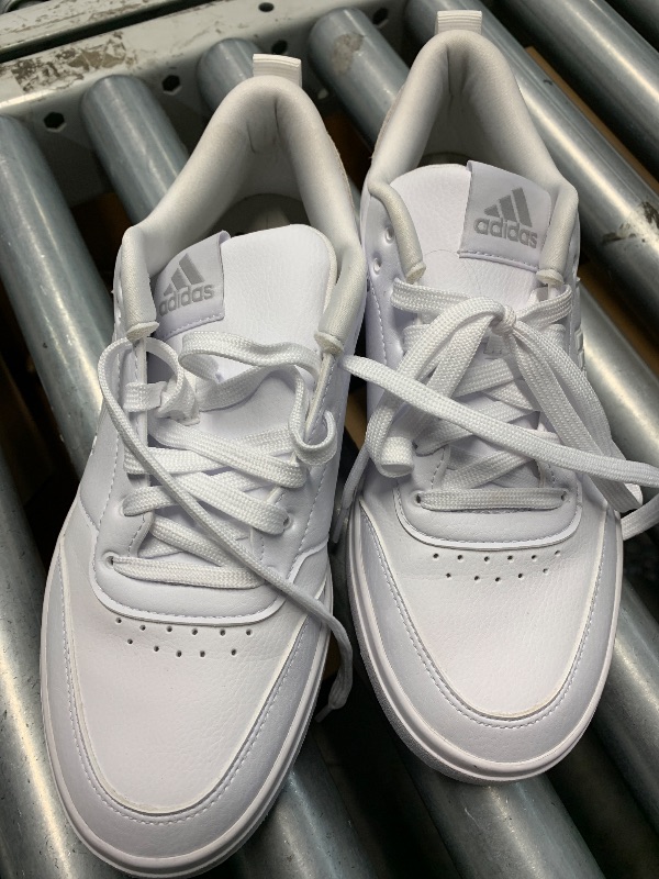 Photo 1 of (used)(see images) adidas Men's Park Street Sneaker, White/White/Grey, 8.5