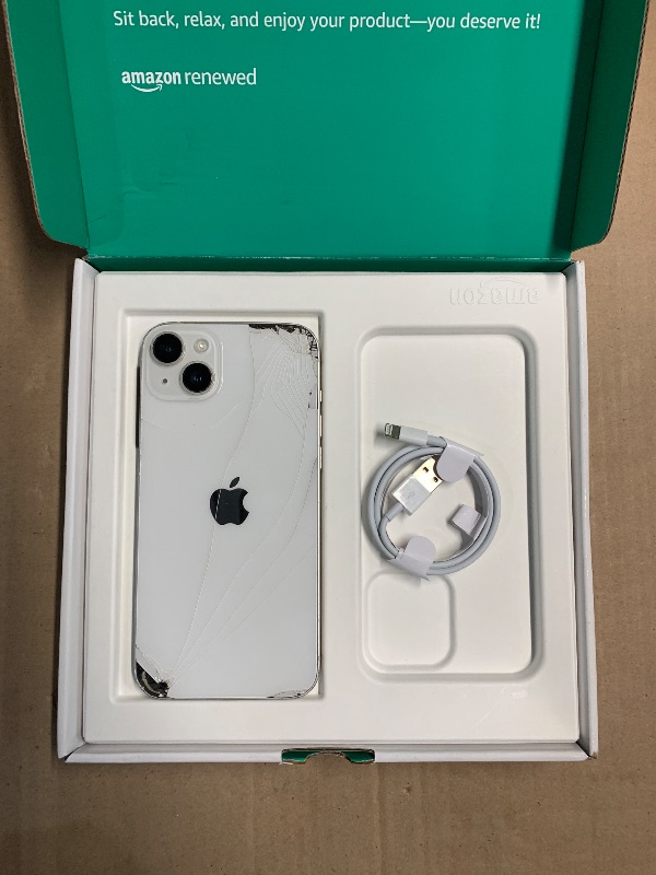 Photo 1 of **PARTS ONLY**
Apple iPhone 14 Plus, 128GB, Starlight for Unlocked (Renewed Premium)