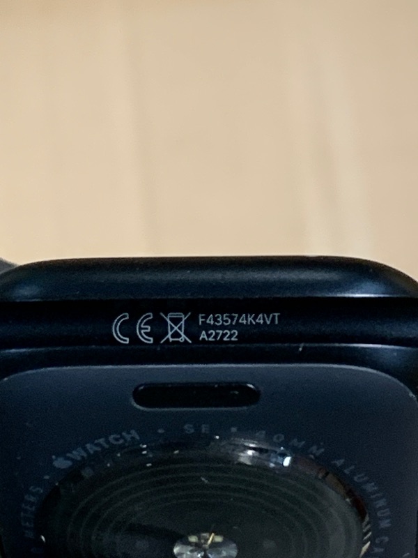 Photo 1 of (locked)(may need to contact apple support) Apple Watch SE (2nd Gen) [GPS 40mm] Smartwatch with Midnight Aluminum Case with Ink Sport Loop One Size. Fitness and Sleep Trackers