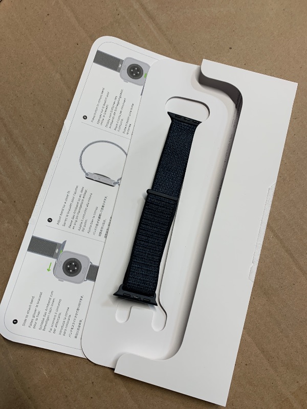 Photo 1 of (locked)(may need to contact apple support) Apple Watch SE (2nd Gen) [GPS 40mm] Smartwatch with Midnight Aluminum Case with Ink Sport Loop One Size. Fitness and Sleep Trackers