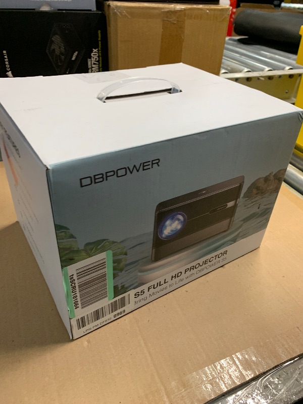 Photo 1 of [Auto Focus/5" LCD] Outdoor Projector 4K with WiFi 6 and Bluetooth, DBPOWER 900 ANSI Native 1080P Portable Projector, Auto Keystone & Zoom, Sealed Engine, Movie Projector for iOS/Android/TV Stick