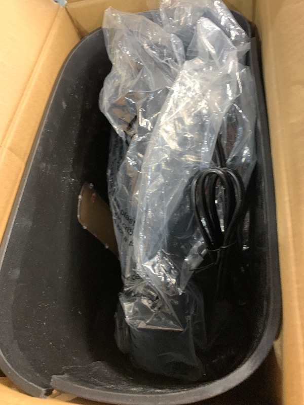 Photo 1 of ***(PARTS ONLY/ MAJOR DAMAGE/ SEE NOTES)***Amazon Basics 8-Sheet Cross Cut Paper Shredder and Credit Card Shredder - Black