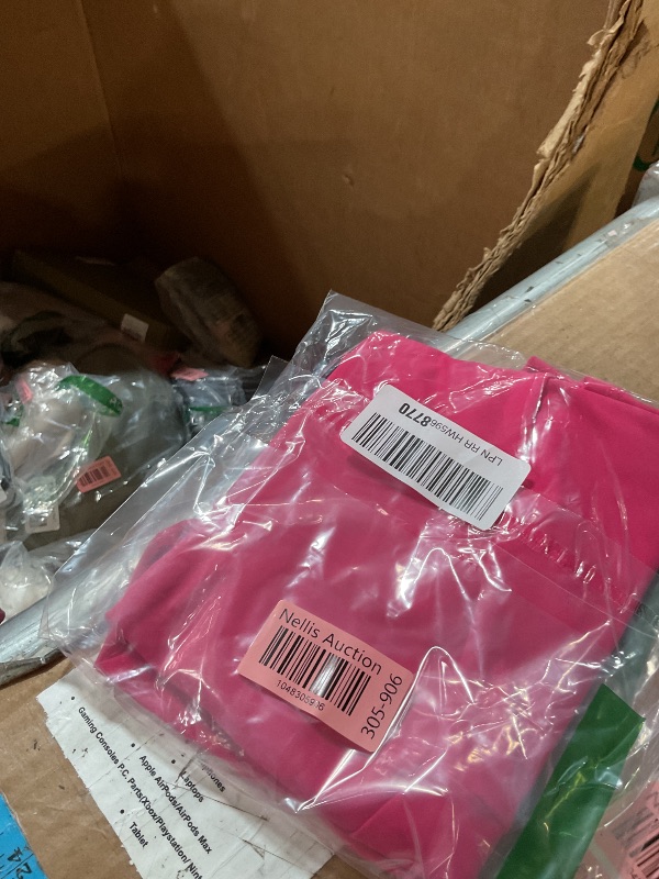 Photo 1 of (USED/FAIR) (MEDIUM) BAGGED) BZB Women's High Waist Yoga Shorts Gym Workout Booty Dance Hot Pants Athletic Butt Lifting Sports Leggings Rose Red medium
