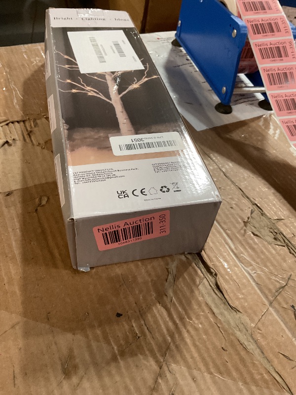 Photo 1 of (USED/FAIR) EAMBRITE Money Tree Gift Holder, Gift Card Tree 2FT 24LED, Lighted Birch Trees Battery/USB Powered Timer Photo Display with 12 Clear Clips and 12 Cards for Home Christmas Halloween Picture Memo 2 Pack