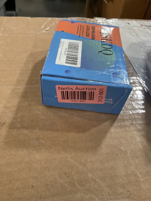 Photo 1 of 2 Pack Compression Latch Flush Mount Zinc Alloy Adjustable Sealed Large Lever Hand Operated Compression Latches Key Locking