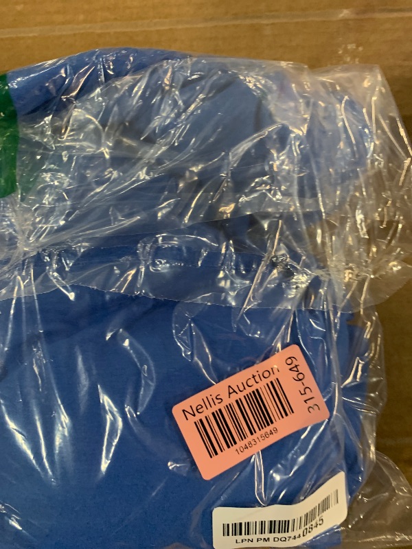Photo 1 of ***(STOCK PHOTO FOR REFERENCE ONLY)***
OFEEFAN Blue Dress Women Flowy Ruffle Short Sleeve V Neck Casual Shift Dress with Pockets M