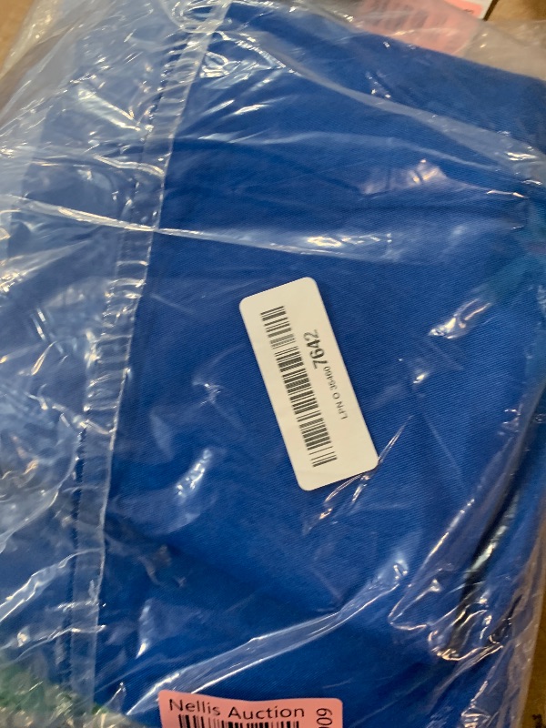 Photo 1 of (TARP ONLY) (USED/FAIR) (BAGGED) GLDDFDG 10ft 8 Ribs Patio Umbrella Canopy, Blue, UV30+, Water Repellent, Fade Resistant Polyester Fabric