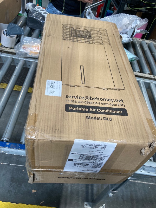 Photo 1 of (SPARE PARTS) Feculs Portable Air Conditioners No Windows Needed, 3-IN-1 Swamp Cooler, Evaporative Air Cooler, 4 Modes & 3 Speeds, 2-Gal Water Tank for Long Cooling, Max 20 FT/S Remote Control, 12 Hours Timer, Black