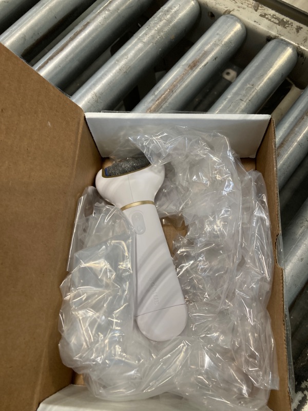 Photo 1 of ******USED**** Amopé Pedi Perfect Electric Callus Remover Foot File w/ Diamond Crystals, Pedicure Tool for Feet, Removes Hard & Dead Skin, Feet Scrubber & Buffer, Splashproof, w/ Extra Coarse Roller Head, 1 Count