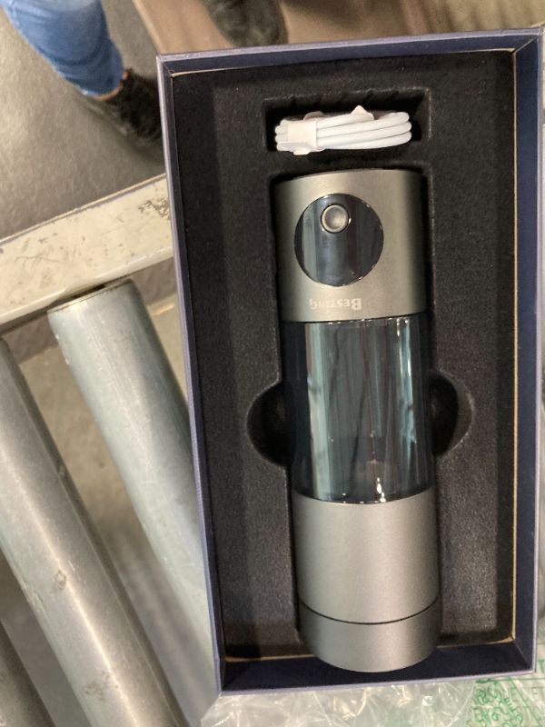 Photo 1 of * MISSING CORD*Hydrogen Water Bottle, Up to 6000ppb, Portable 5-Minute Hydrogen Water Generator with SPE/PEM Tech, OLED Display, IPX7 Waterproof, Rechargeable Ionizer Machine for Home, Fitness, Office, Dark Gray