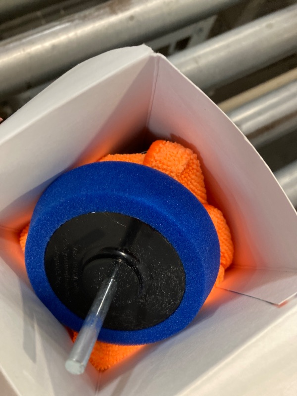 Photo 1 of Meguiar's Quik Scratch Eraser Kit, Car Scratch Remover for Repairing Surface Blemishes, Car Care Kit with ScratchX, Drill-Mounted Pad, and Microfiber Towel, 4 Count