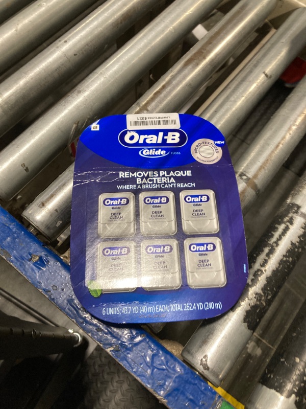 Photo 1 of *** only two*** Oral-B Glide Cool Mint Deep Clean Floss, 2 Count, Glide Dental Floss