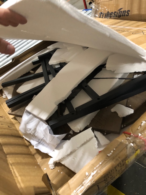 Photo 1 of YITAHOME Round Coffee Table, Rustic Wood Coffee Tables for Living Room, Farmhouse Circle Coffee Table with 2-Tier Storage, Center Table with Sturdy Metal Legs Storage Shelf, Grey Wash