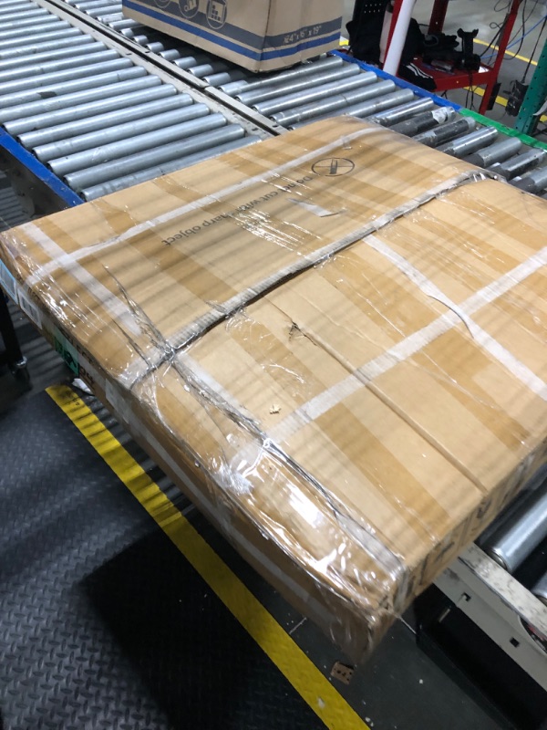 Photo 1 of YITAHOME Round Coffee Table, Rustic Wood Coffee Tables for Living Room, Farmhouse Circle Coffee Table with 2-Tier Storage, Center Table with Sturdy Metal Legs Storage Shelf, Grey Wash