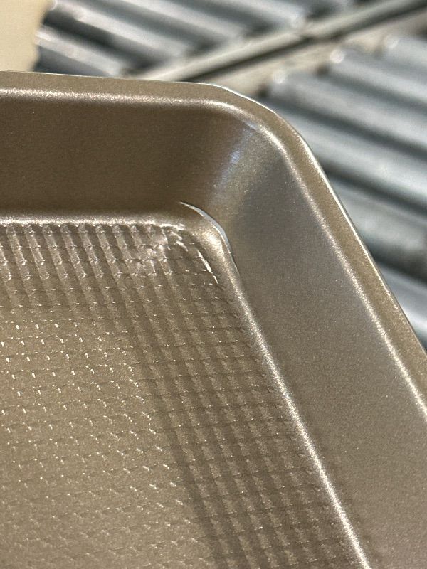 Photo 1 of **MISSING 2 PANS** Vinino Baking Sheet Set of 3, Cookie Sheets For Baking with Square Texture Pattern, Thicker Carbon Steel Non-stick Baking Pan Half/Quarter/Jelly Roll Pans Tray for Oven