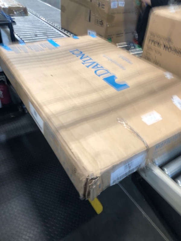 Photo 1 of ***DENTS AND SOME SPLINTERING*** DaVinci Frem 4-in-1 Convertible Crib in Honey, GREENGUARD Gold Certified