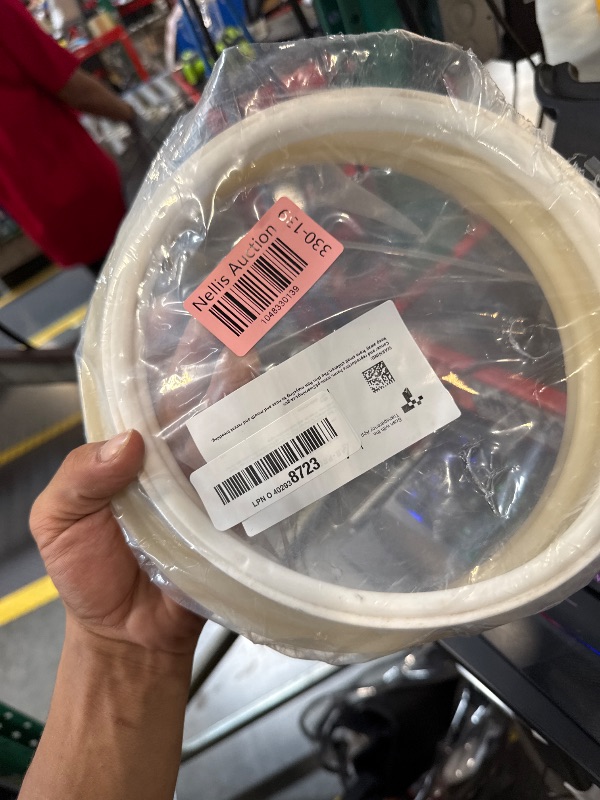 Photo 1 of (1 Set) 8 3/8" Pool Light Lens Gasket and Stainless Pilot Screw - Exact Replacements for Pentair 79101600Z and 79104800 - Compatible with Pentair IntelliBrite, AmerLite, and SAM Amerlite Lights