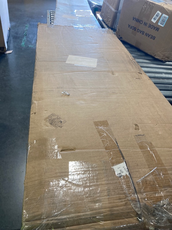 Photo 1 of *** 2 BROKEN DRAWERS AND MISSING HARDWARE *** Walker Edison Sloane 6-Drawer Solid Wood Dresser with Metal Handles, 52 Inch, Caramel