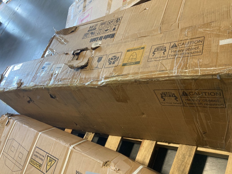 Photo 1 of Driftalia Queen Bed Frame with 4 Storage Drawers, Upholstered Bed Frame Queen Size with LED Lights Headboard and Charging Station, No Box Spring Needed, Easy Assembly - Dark Grey