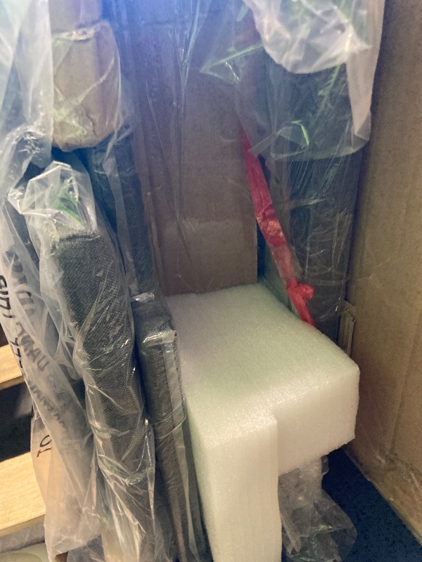 Photo 1 of Driftalia Queen Bed Frame with 4 Storage Drawers, Upholstered Bed Frame Queen Size with LED Lights Headboard and Charging Station, No Box Spring Needed, Easy Assembly - Dark Grey