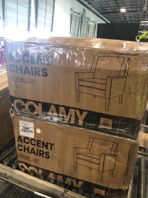 Photo 1 of ************2 PCS*****Accent Chairs for Living Room, Mid-Century Wooden Fabric Living Room Chairs, Arm Chair, Side Chairs for Living Room, Bedroom, Reading Nook