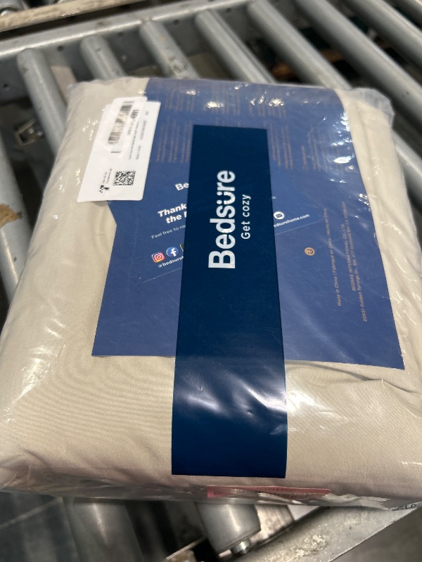 Photo 1 of Bedsure Duvet Cover King Size - 3 Pieces Prewashed Cotton-Like Extra Soft Bedding Set, Includes 1 Duvet Cover 104x90 Inches with Zipper Closure & 2 Pillow Shams, Linen, Comforter Not Included
