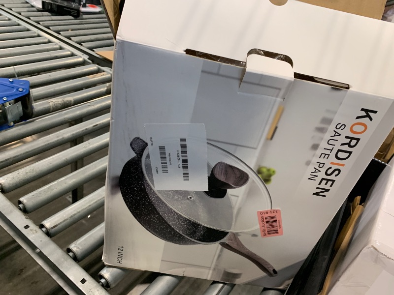 Photo 1 of ***USED**** Kordisen Nonstick Deep Frying Pan with Lid, 12 Inch Large Skillet, 5 Qt Non Stick Saute Pan for Cooking, Healthy Induction Cookware, PFOA Free