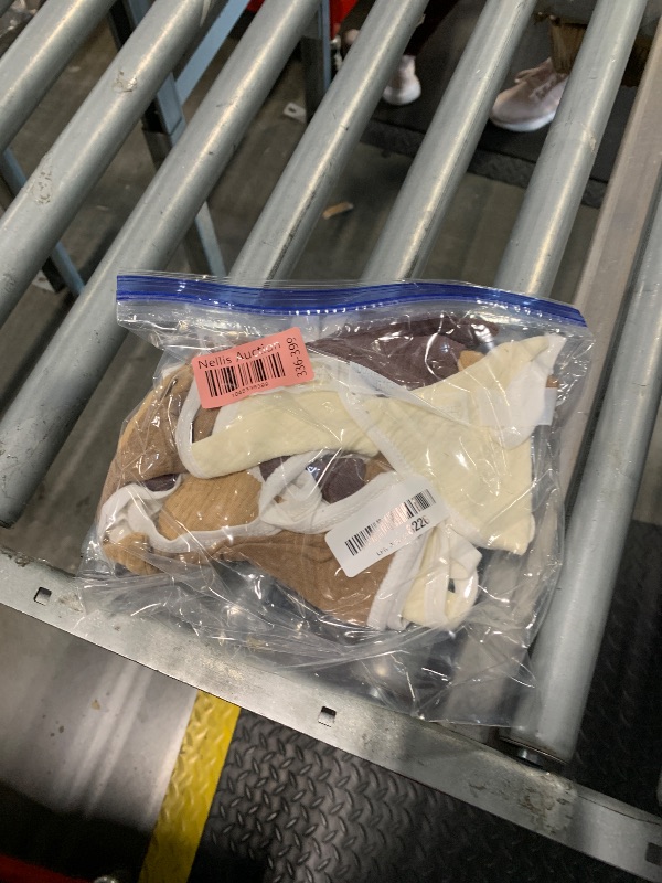 Photo 1 of **HOT GLUE MARKS***Oudain 15.5 ft Pennant Banner Flags, 2 Pcs Nursery Garland Triangle Bunting Flag Baby Banner for Nursery Decor Baby Birthday Boho Wedding Shower Party Event, Each 7.75 ft(Khaki Colors)