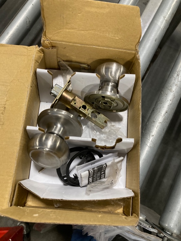 Photo 1 of ***SIMILAR ITEM***NCSEN Brushed Nickel Door Knobs Interior,Bath & Bed Privacy Door Knob, Keyless Door Lock Round Doorknobs