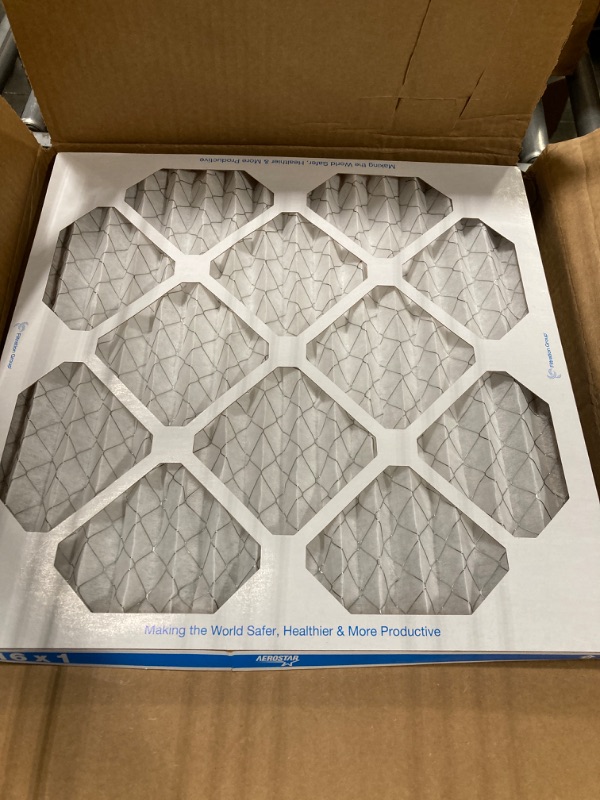 Photo 1 of ***SIMILAR ITEM***16x16x1 Air Filter MERV 8 Dust Defense (6-Pack), Pleated HVAC AC Furnace Air Filters Replacement
