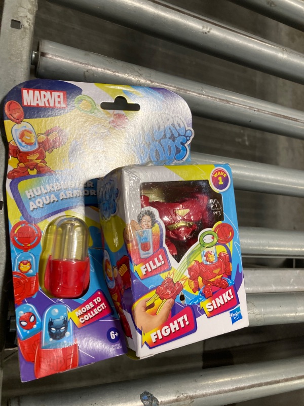Photo 1 of ***NO INSTRUCTIONS**Hydro Pods Marvel Hulkbuster Aqua Armor, Mech Suit Battle Set, Water Activated Surprise Toys for 6 Year Old Boys & Girls & Up