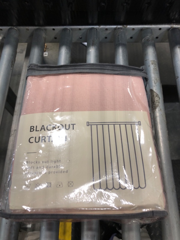Photo 1 of 100% Blackout Shield Sliding Door Curtains, Extra Wide Curtains 96 Inch Long, Patio Door Grommet Drapes for Living Room, 100”W x 96”L, Blush Pink