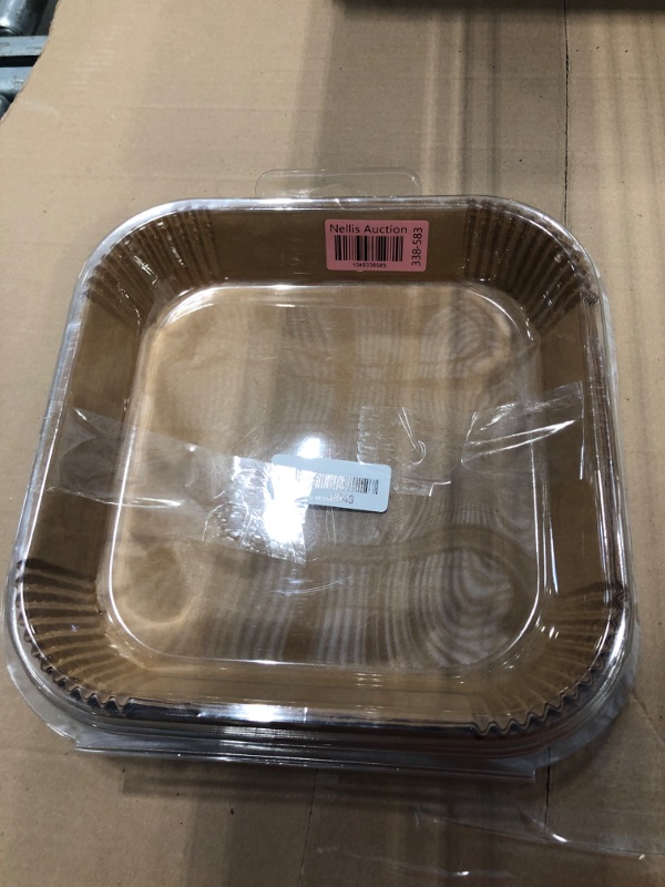 Photo 1 of 10 Inch Largest Square Air Fryer Disposable Paper Liner, XXL 100Pcs Air Fryer Parchment Liners for 8QT or Bigger Air Fryer, Non-stick, Food Grade Baking Paper for Frying, Roasting and Microwave