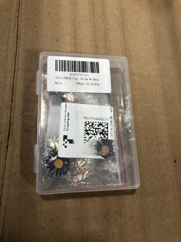 Photo 1 of ***** ONLY 3 SETS ***** TOOVREN Pant Waist Tightener, Detachable Jean Buttons for Loose Jeans, No Sew and No Tools Button Pins for Jeans, Adjustable Jean Buttons Pins, Daisy Flower Instant Pants Button Tightener 4 Sets