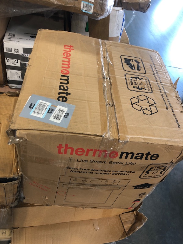 Photo 1 of 24" Electric Wall Oven, ThermoMate 2.6 Cu.Ft. Built-in Wall Oven with 12 Functions, 3100W Convection Ovens, Sensor Touch Control, Safety Lock, Stainless Steel, ETL Certified