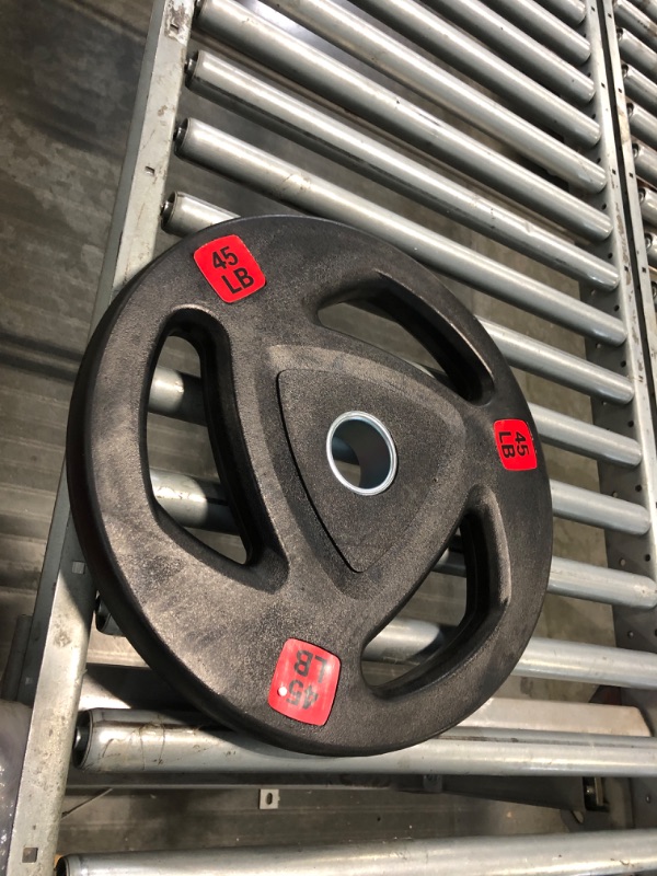 Photo 1 of ***SIMILAR ITEM***CAP Barbell 45 lb Gray Olympic Weight Plate, Single