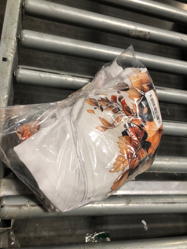 Photo 1 of ***SIMILAR ITEM***AVOIN colorlife Fall Hello Pumpkin Leaves Throw Pillow Covers, 16 x 16 Inch Autumn Thanksgiving Harvest Polka Dot Black Decorations for Sofa Couch Set of 4