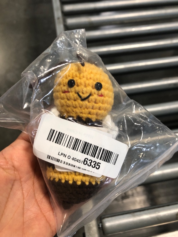 Photo 1 of  3 Inch Knitted Doll with Positive Card, Uplifting Gift and Party Decoration, 