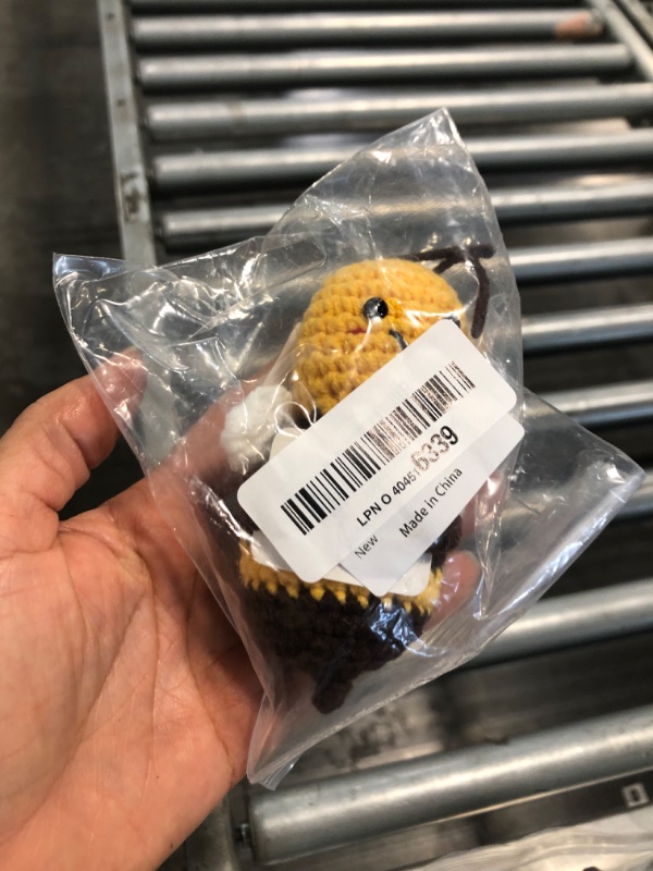 Photo 1 of 3 Inch Knitted Doll with Positive Card, Uplifting Gift and Party Decoration