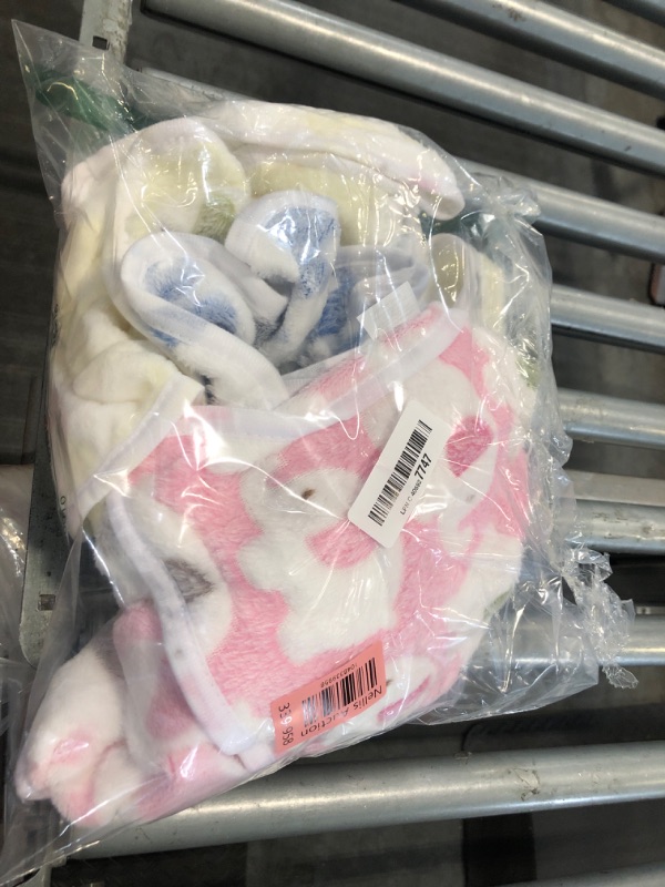 Photo 1 of 1 Pack 3 Blankets Super Soft Fluffy Premium Cute Elephant Pattern Pet Blanket Flannel Throw for Dog Puppy Cat Blue/Pink/Yellow Small(23x16 inch)