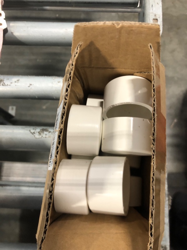 Photo 1 of 10 Pack 1-1/4"PVC Pipe End Cap Fitting Schedule 40 Furniture Grade 1-1/4" PVC Pipe Plug Adapter for Build Furniture DIY Garden Shelf, White