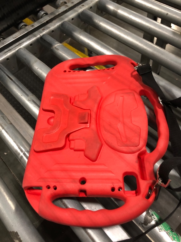 Photo 1 of ***USED***LTROP Cute Kids Case for iPad 9th/8th/7th Generation (10.2 Inch, 2021/2020/2019), iPad 10.2" Bumper Case with Shoulder Strap Handle Stand for iPad 7th/8th/9th Gen, Red