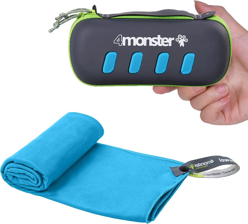 Photo 1 of ***CASE MISSING***
4Monster Camping Towel Super Absorbent-Quick Dry Microfiber Towel Ultra Compact & Soft-Travel Towel Lightweight for Backpacking,Hiking,Gym,Beach,Swimming,Yoga