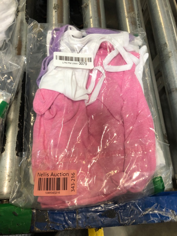 Photo 1 of **4 PIECES**Hanes girls Toddler 5-pack Cotton Cami (Assorted) undershirts, White, 4-5T US