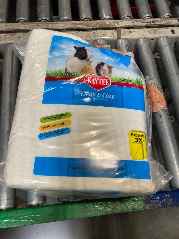 Photo 1 of *Small portion of product was removed and used*
Kaytee Clean & Cozy White Paper Bedding, Made for Small Animals, 49.2 Liters