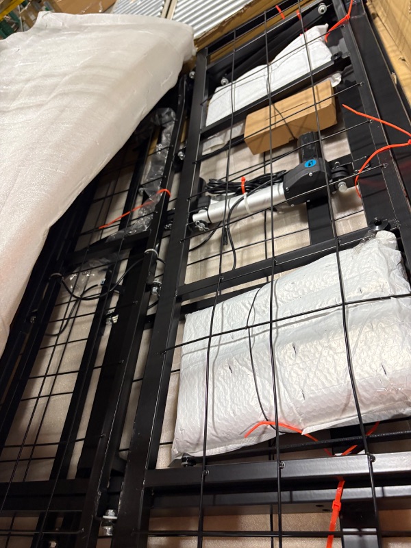 Photo 1 of **DENTED FRAME**
Linenspa Adjustable Bed Frame - Independent Head and Foot Incline - Powerful Quiet Motor - Easy Tool Free Assembly - Lounging - Watch TV - Working - Reading - Ergonomic - Electric Bed Base - Full Size