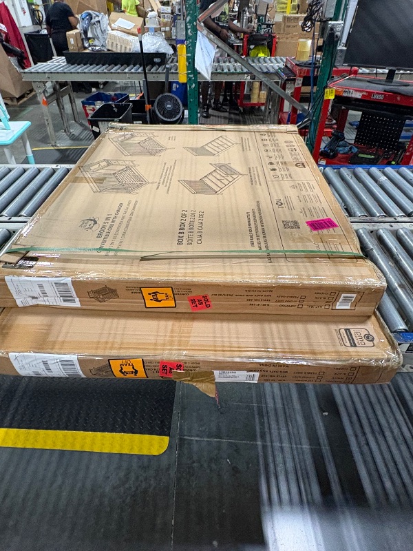 Photo 1 of **2 BOX SET-FACTORY SEALED AND STRAPS STILL FULLY INTACT AS SHOWN IN PHOTOS**
Dream On Me Brody 5-in-1 Convertible Full-Size Baby Crib & 3-Drawer Changer in White, Pinewood, GreenGuard Gold & JPMA, 1” Changer Pad, 3 Mattress Heights, Converts to Toddler &