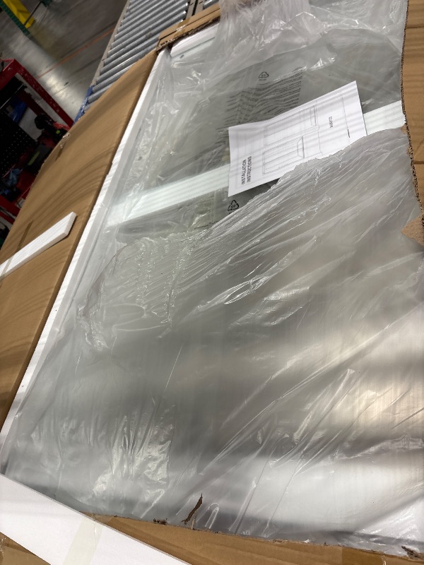 Photo 1 of ***color may differ**
Frameless Double Sliding Tub Shower Door 60" W x 60" H, 5/16" (8mm) Thick Easy-Clean Tempered Glass, Adjustable Tub Door with Soft-Close System